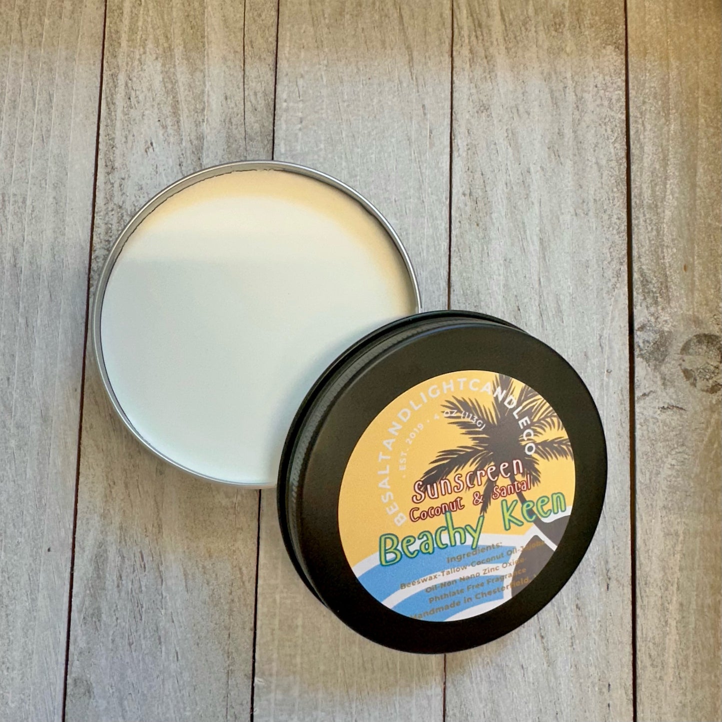 All Natural Sunscreen w/ Tallow and Non-Nano Zinc Oxide (4 oz)