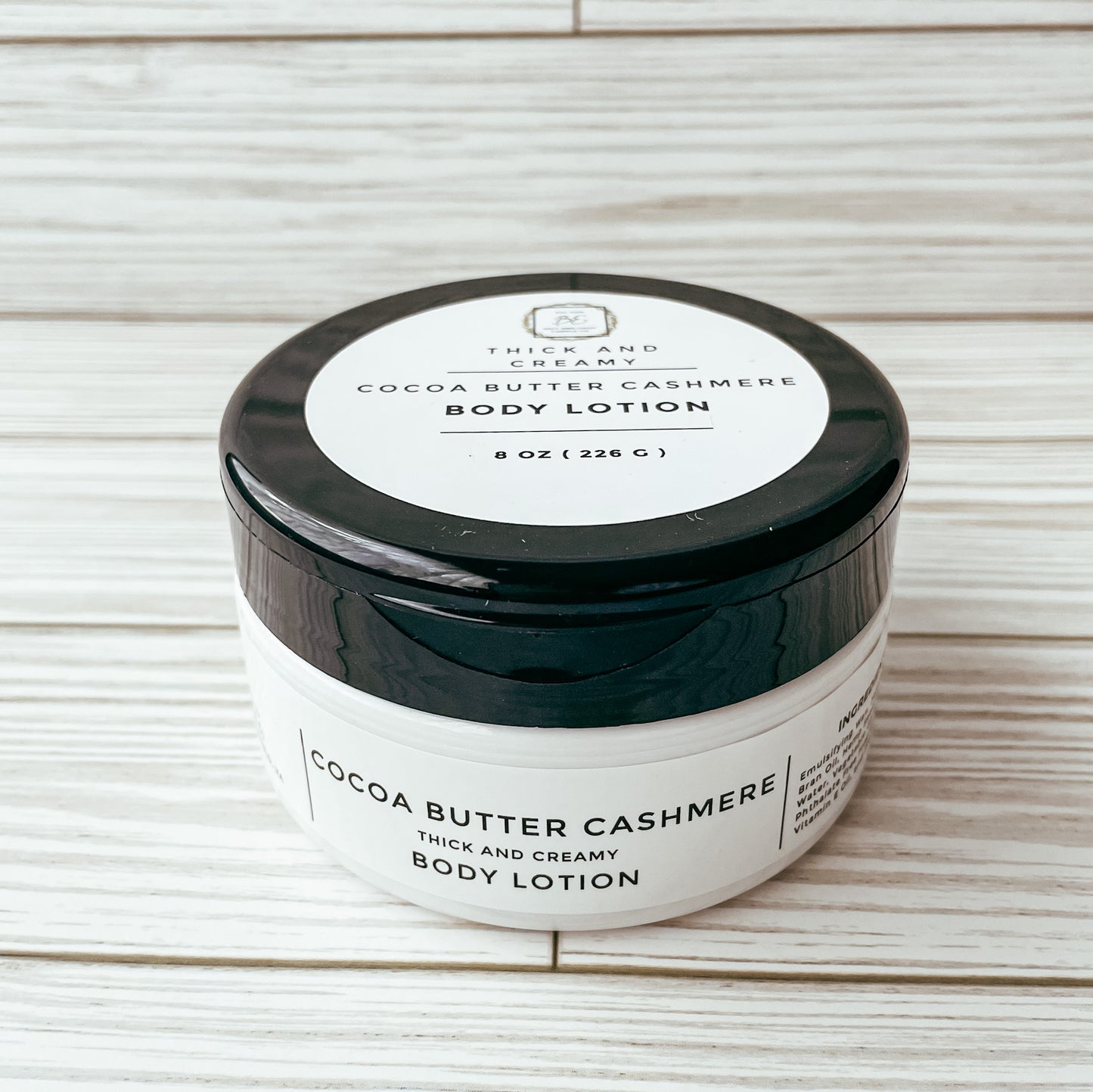 Thick and Creamy Body Lotion 8 oz Tub
